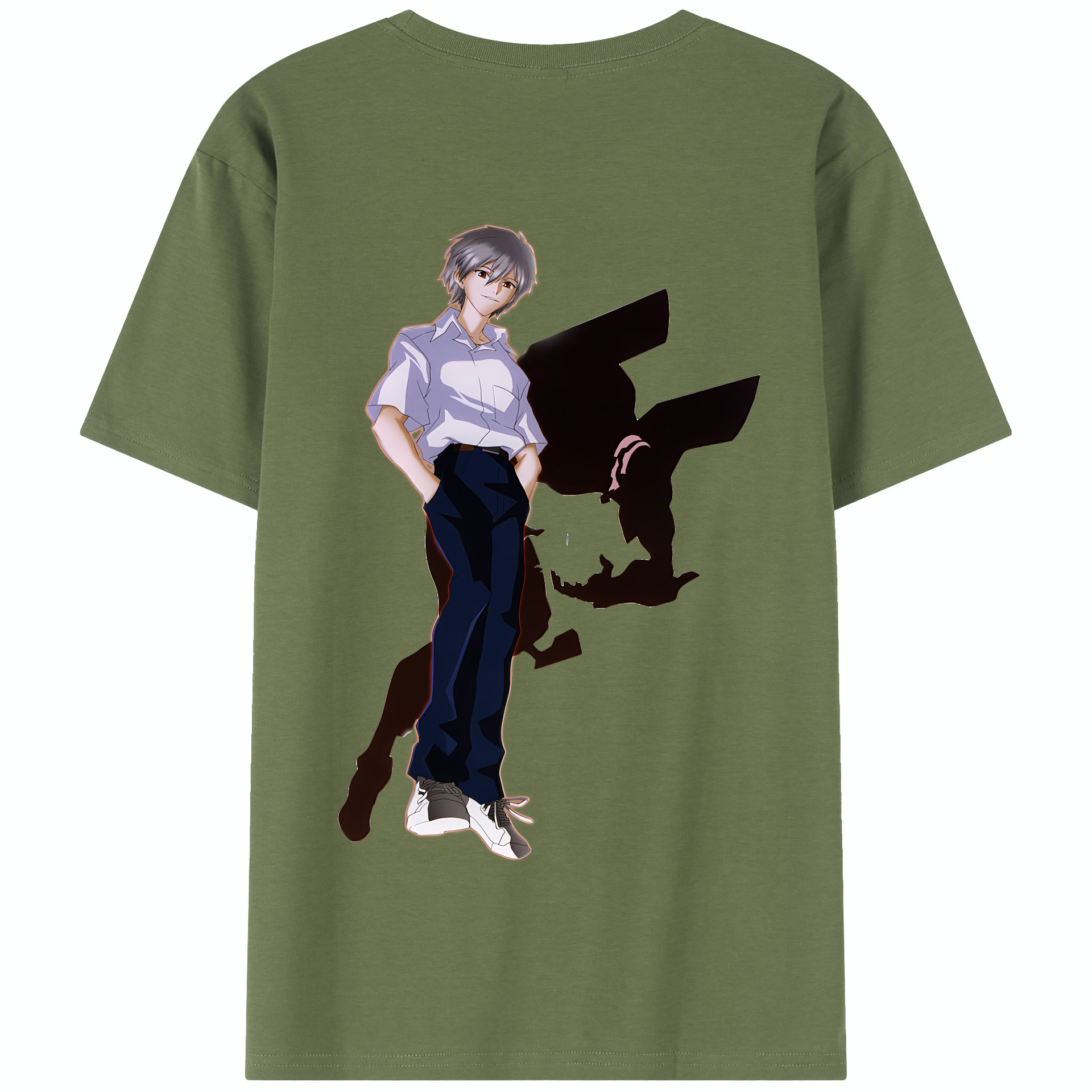 （画像用） EVA 新世紀エヴァンゲリオン 綿100％半袖Tシャツ（背面プリント）